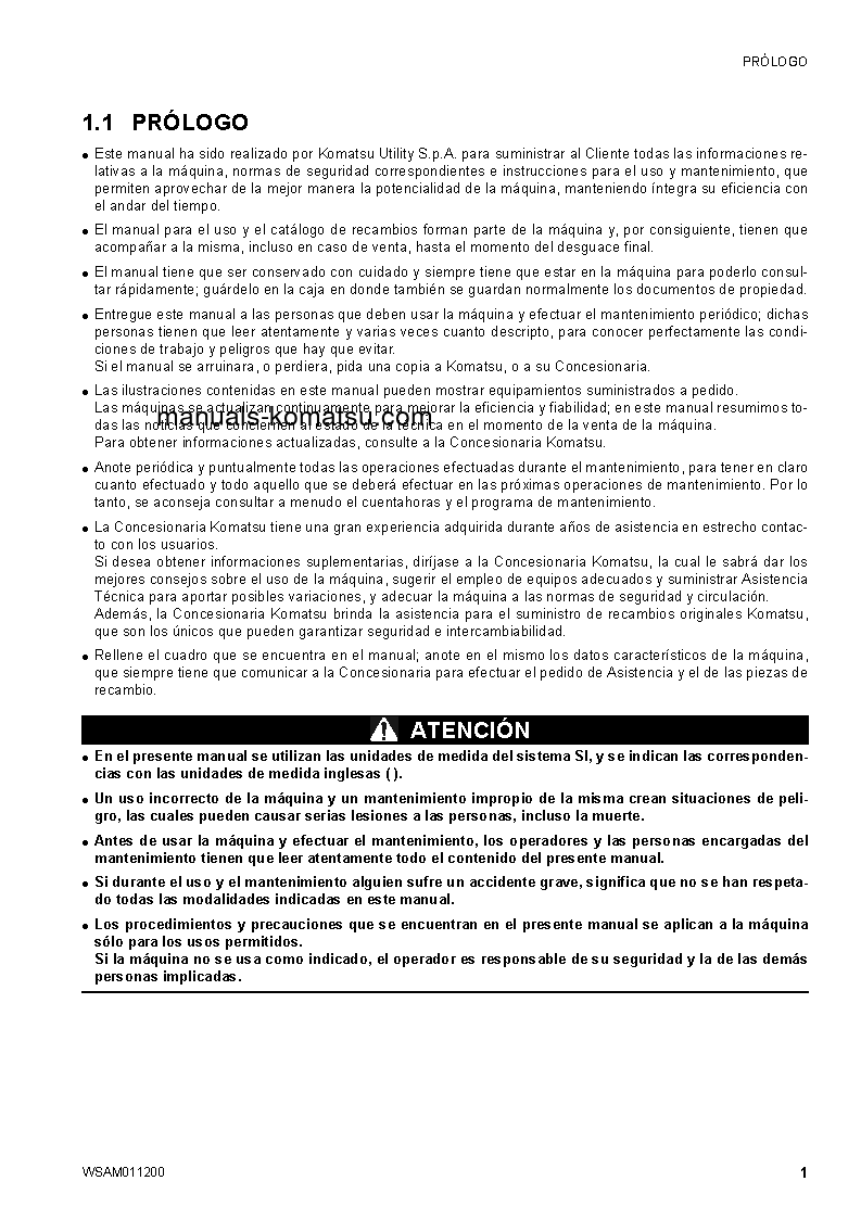 Protected: CK30-1(ITA) S/N F00211-UP Operation manual (Spanish)