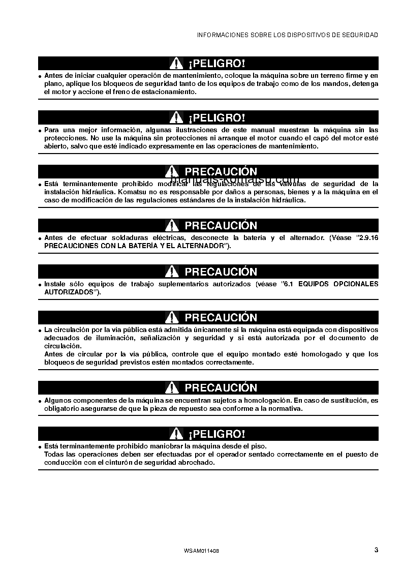 Protected: WB93R-5(ITA)-TIER 3 S/N F63625-UP Operation manual (Spanish)