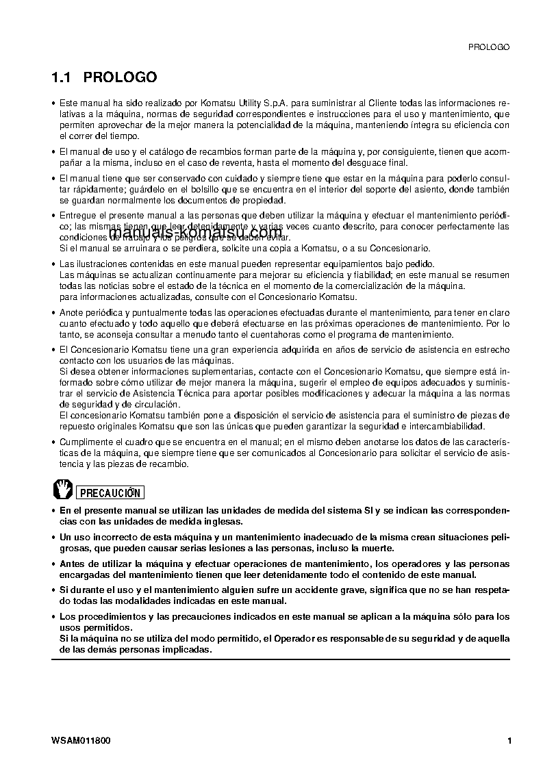 Protected: PC09-1(ITA) S/N 13959-UP Operation manual (Spanish)