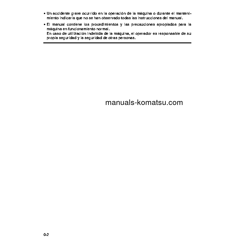 Protected: PW95-1(ITA) S/N 2933-UP Operation manual (Spanish)