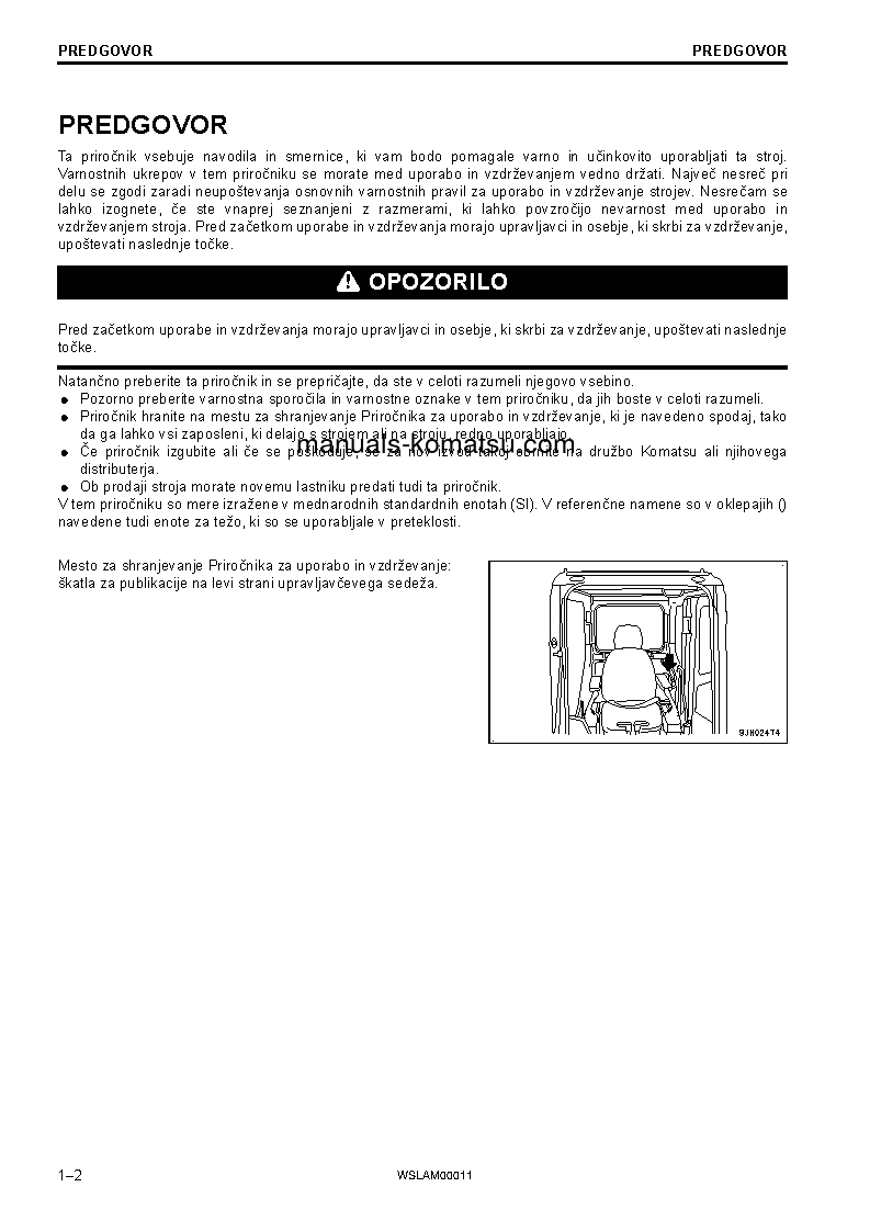 Protected: PC138US-10(ITA) S/N F40003-UP Operation manual (Slovene)