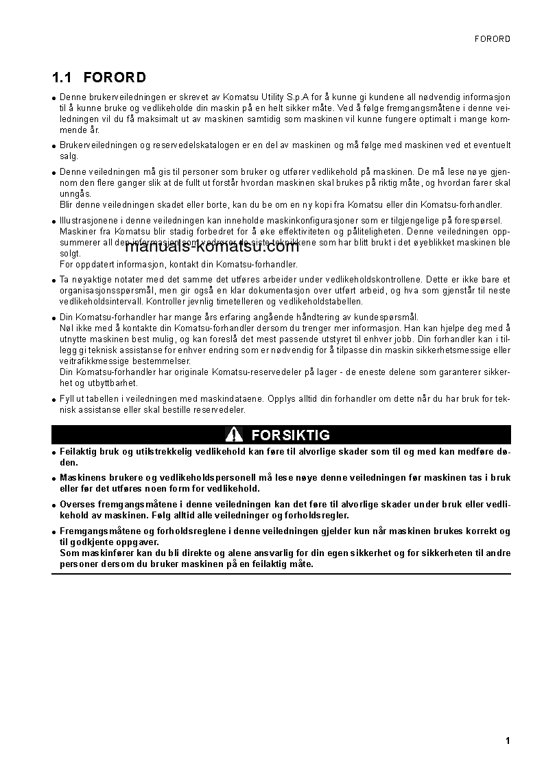 Protected: SK1020-5(ITA) S/N 37CF00126-37CF00137 Operation manual (Norwegian)