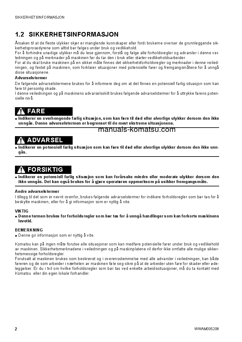 Protected: SK1020-5(ITA)-TURBO S/N 37CTF00655-UP Operation manual (Norwegian)