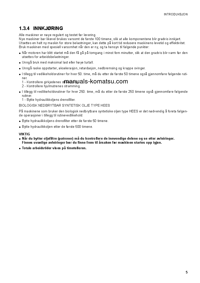 Protected: SK510-5(ITA) S/N F00345-UP Operation manual (Norwegian)