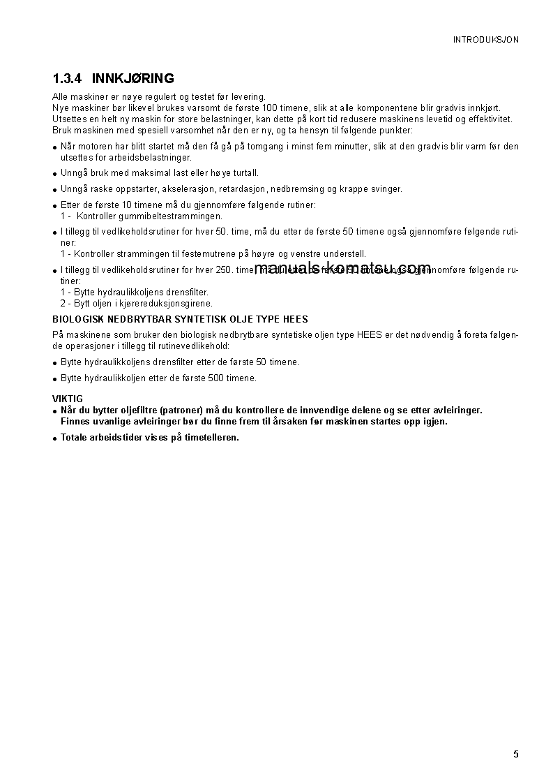 Protected: CK20-1(ITA) S/N F00003-F00270 Operation manual (Norwegian)