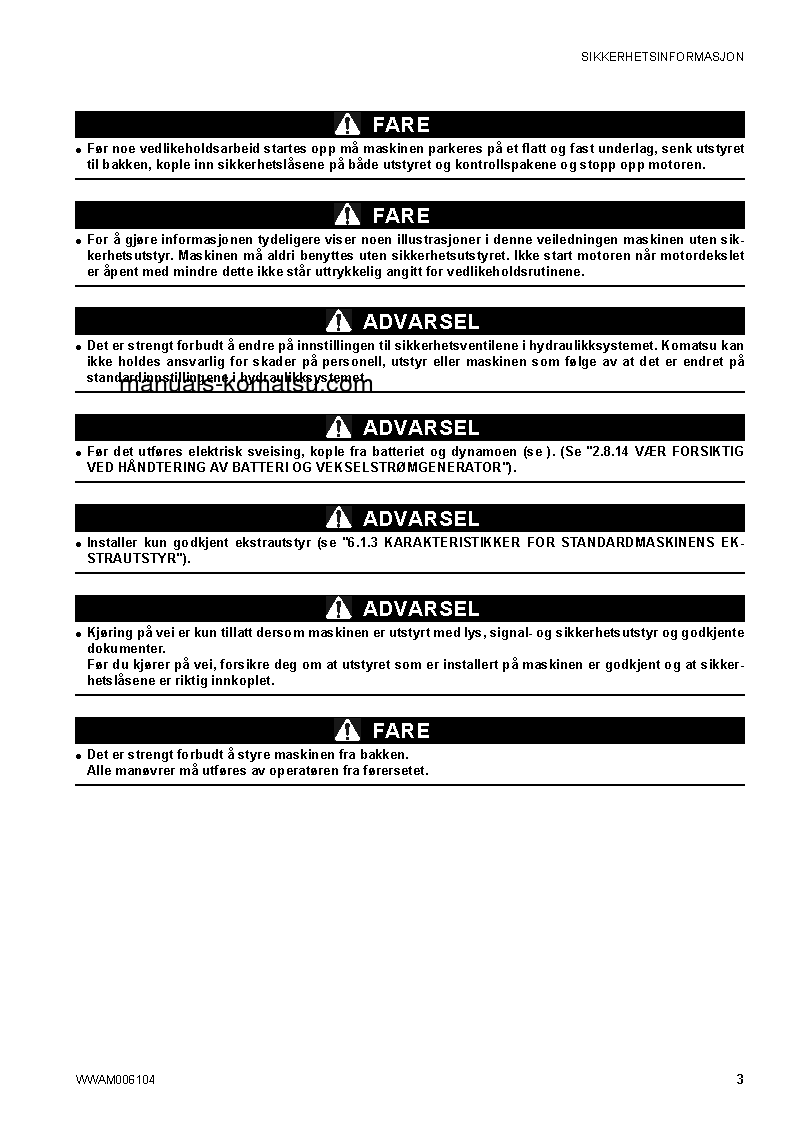 Protected: CK20-1(ITA) S/N F00271-UP Operation manual (Norwegian)