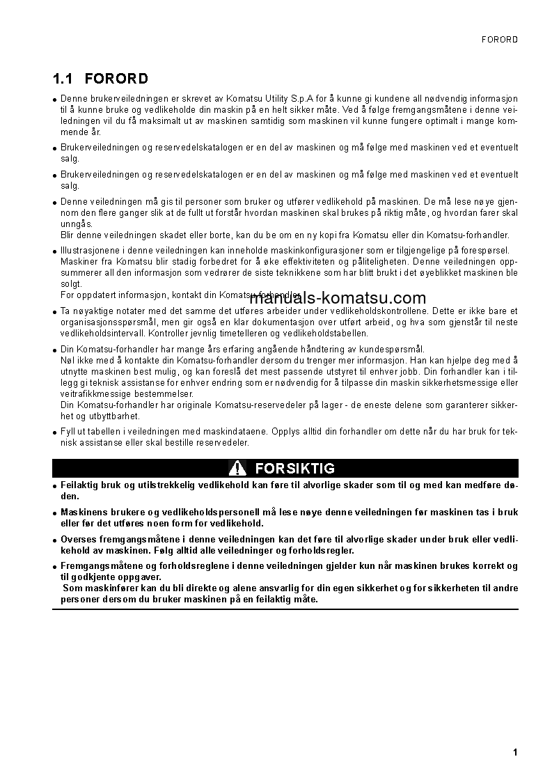 Protected: CK30-1(ITA) S/N F00003-F00187 Operation manual (Norwegian)