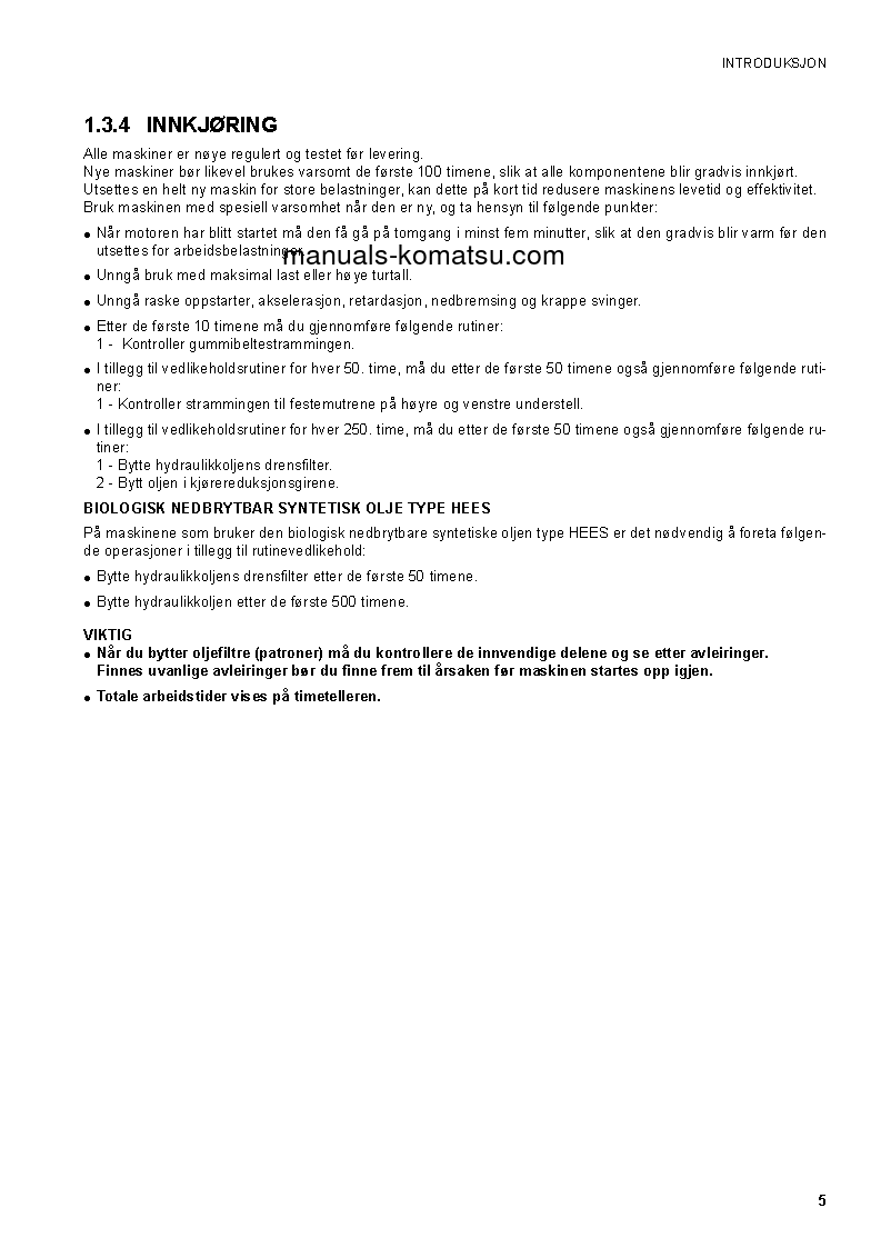 Protected: CK30-1(ITA) S/N F00003-F00187 Operation manual (Norwegian)