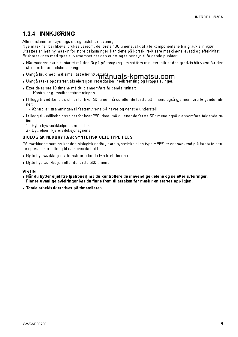 Protected: CK30-1(ITA) S/N F00188-F00197 Operation manual (Norwegian)