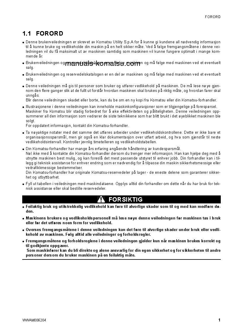 Protected: CK30-1(ITA) S/N F00198-UP Operation manual (Norwegian)