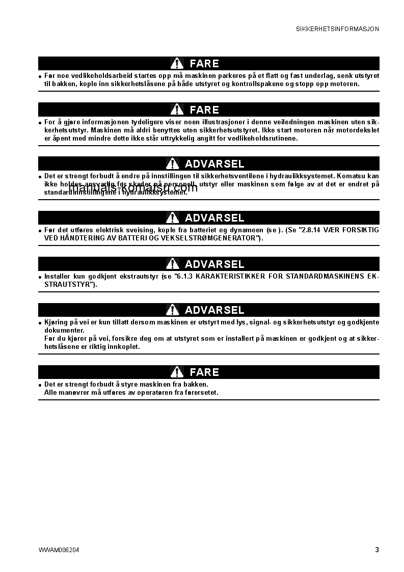 Protected: CK30-1(ITA) S/N F00198-UP Operation manual (Norwegian)