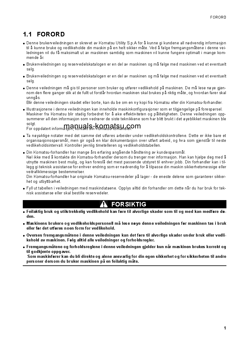 Protected: CK25-1(ITA) S/N F00003-F00070 Operation manual (Norwegian)