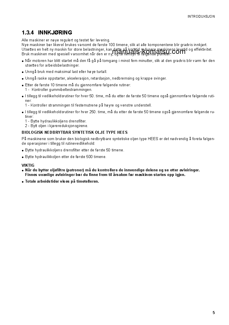 Protected: CK25-1(ITA) S/N F00003-F00070 Operation manual (Norwegian)