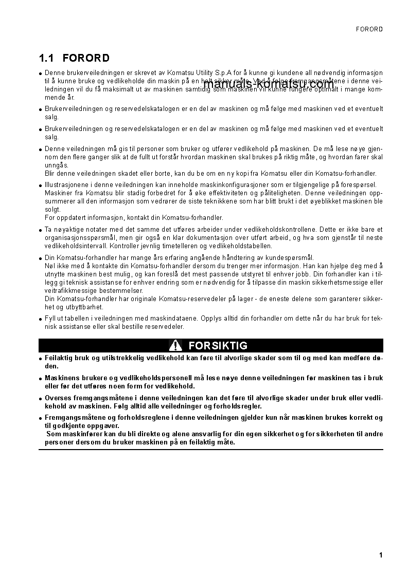 Protected: CK35-1(ITA) S/N F00003-F00054 Operation manual (Norwegian)