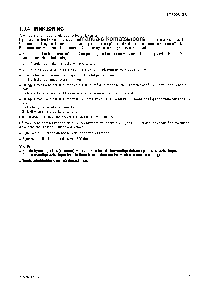 Protected: CK35-1(ITA) S/N F00055-F00072 Operation manual (Norwegian)