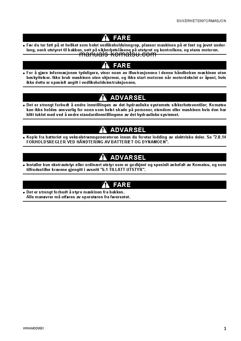 Protected: PC26MR-3(ITA) S/N F30003-UP Operation manual (Norwegian)