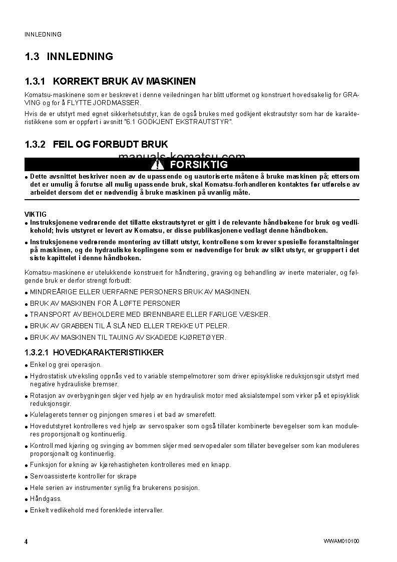 Protected: PC78US-8(JPN)-FOR EU S/N 15001-UP Operation manual (Norwegian)