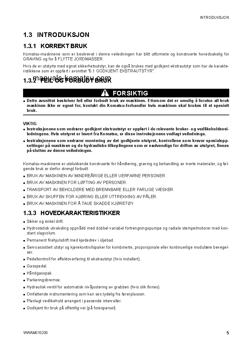 Protected: SK510-5(ITA) S/N F00936-UP Operation manual (Norwegian)