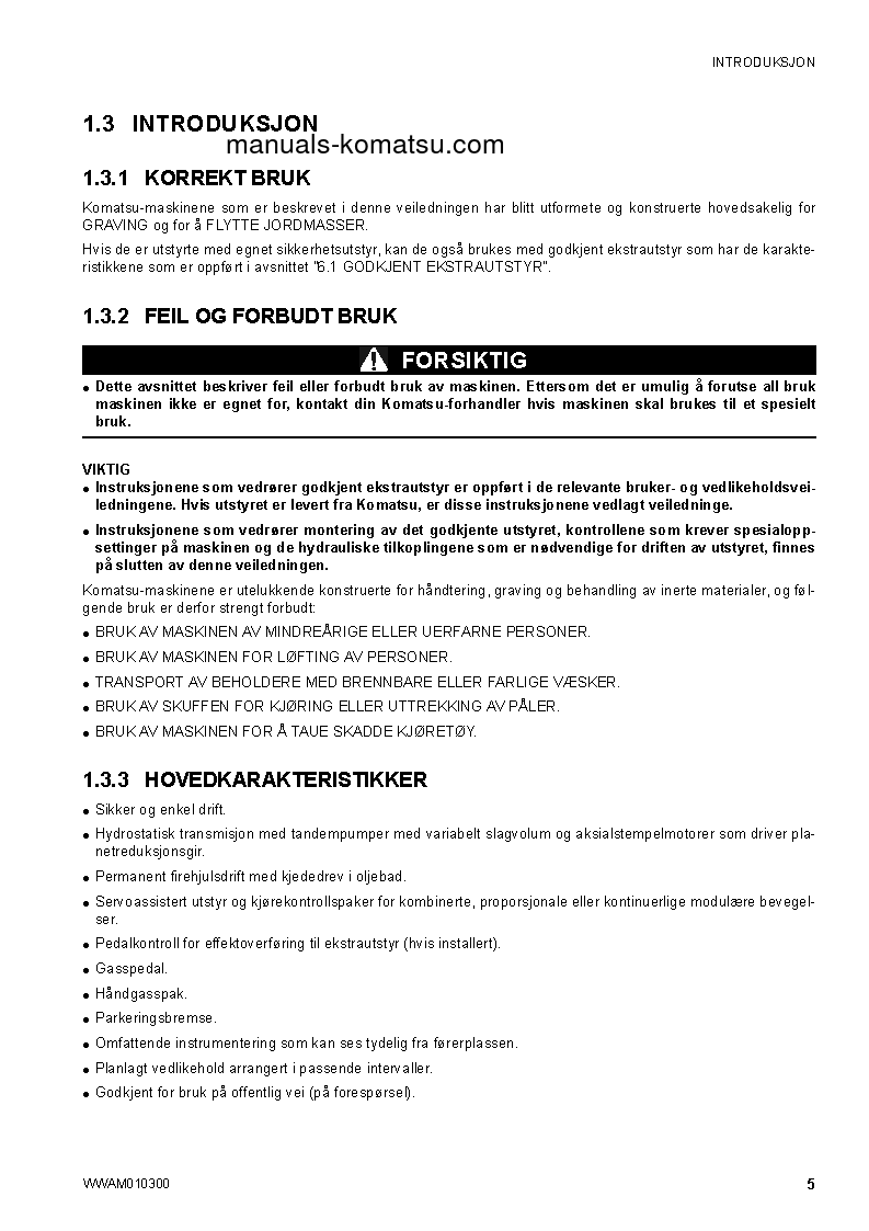 Protected: SK714-5(ITA)-/ S/N F04859-UP Operation manual (Norwegian)