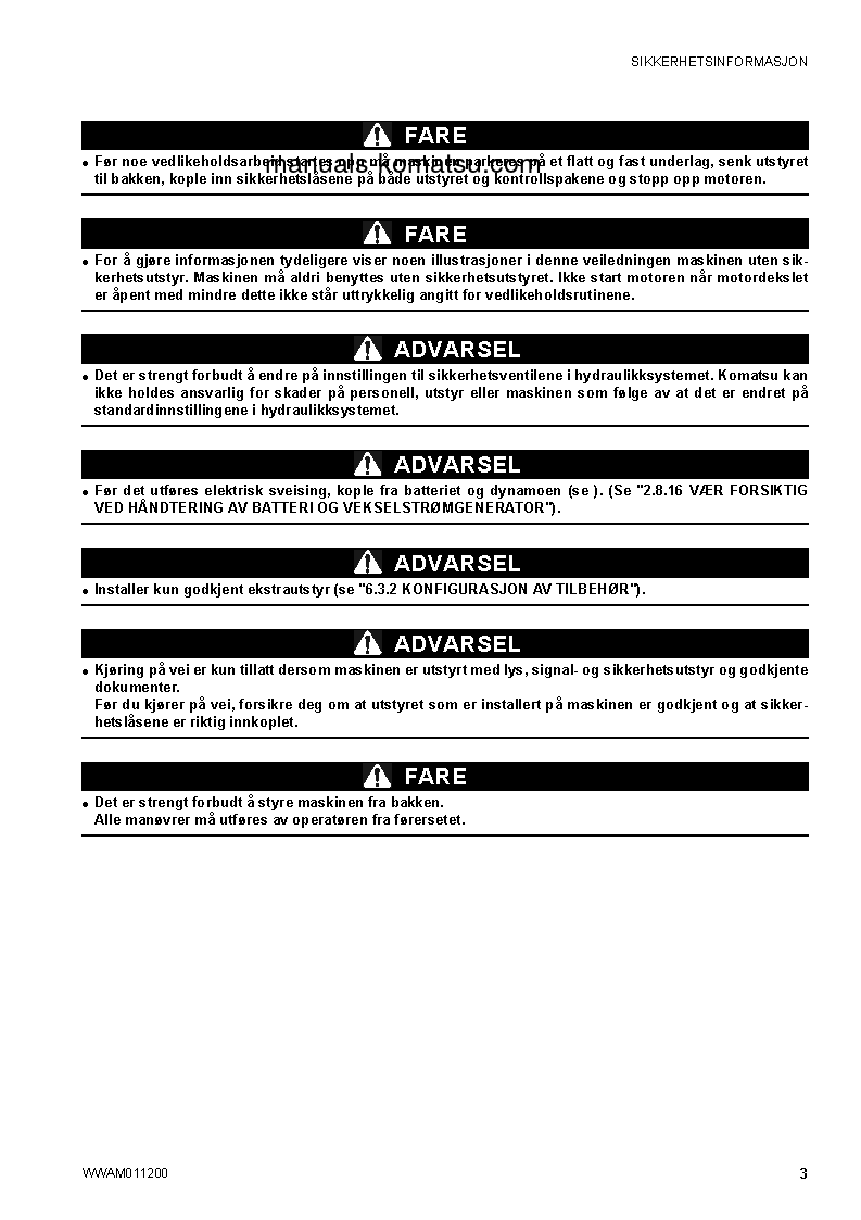 Protected: CK30-1(ITA) S/N F00211-UP Operation manual (Norwegian)