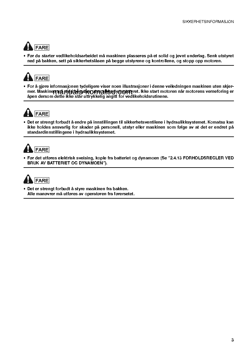 Protected: PC09-1(ITA) S/N 13959-UP Operation manual (Norwegian)