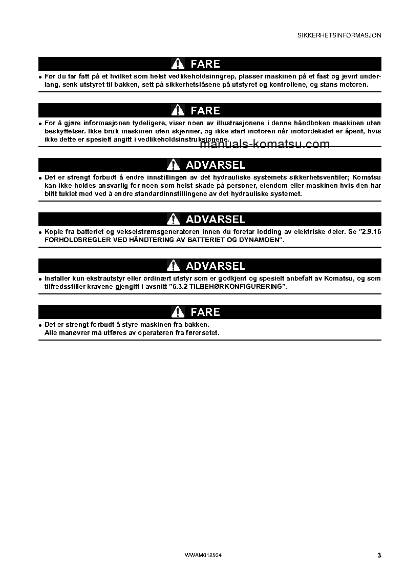 Protected: PC26MR-3(ITA) S/N F31129-UP Operation manual (Norwegian)