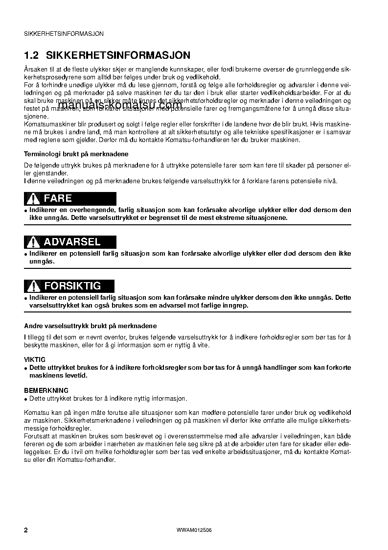 Protected: PC26MR-3(ITA) S/N F31560-UP Operation manual (Norwegian)