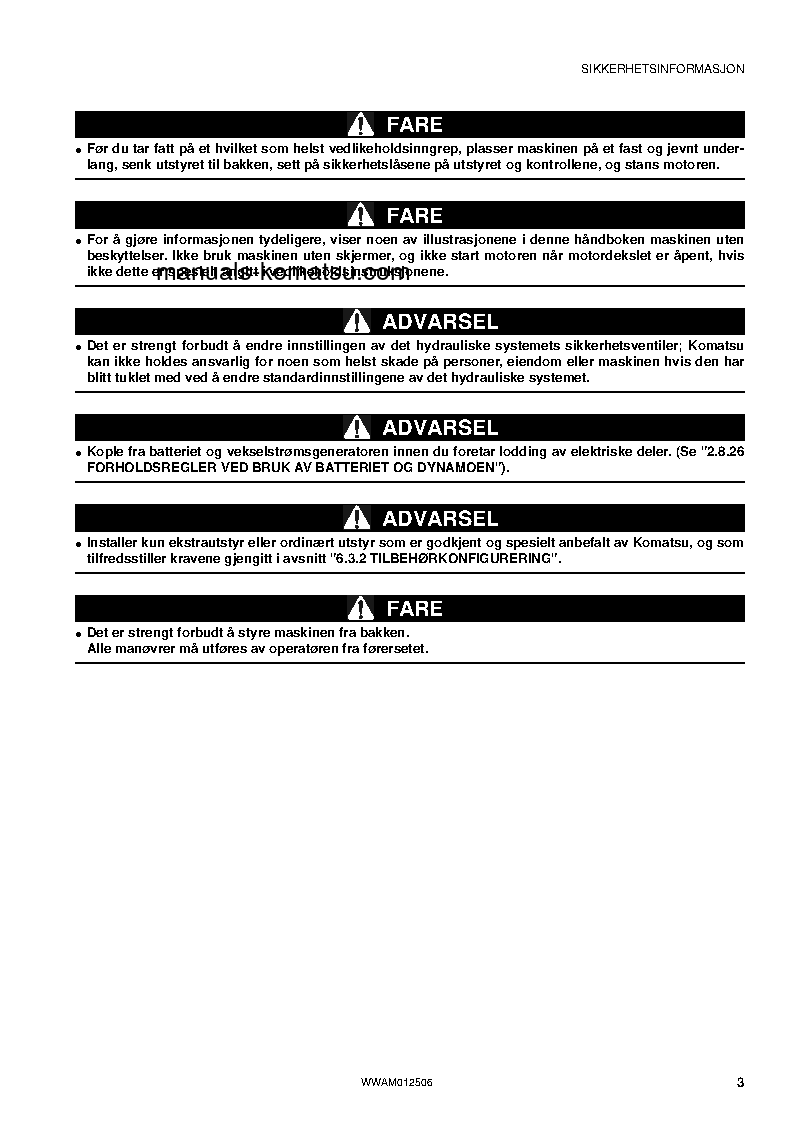 Protected: PC26MR-3(ITA) S/N F31560-UP Operation manual (Norwegian)
