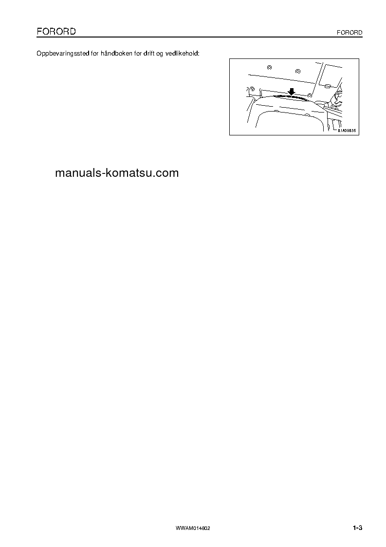 Protected: PC118MR-8(ITA) S/N F00183-UP Operation manual (Norwegian)