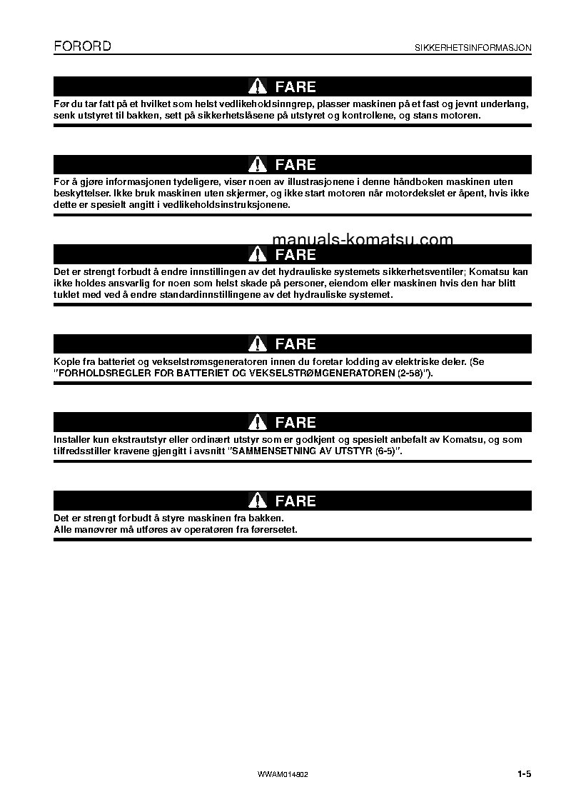 Protected: PC118MR-8(ITA) S/N F00183-UP Operation manual (Norwegian)
