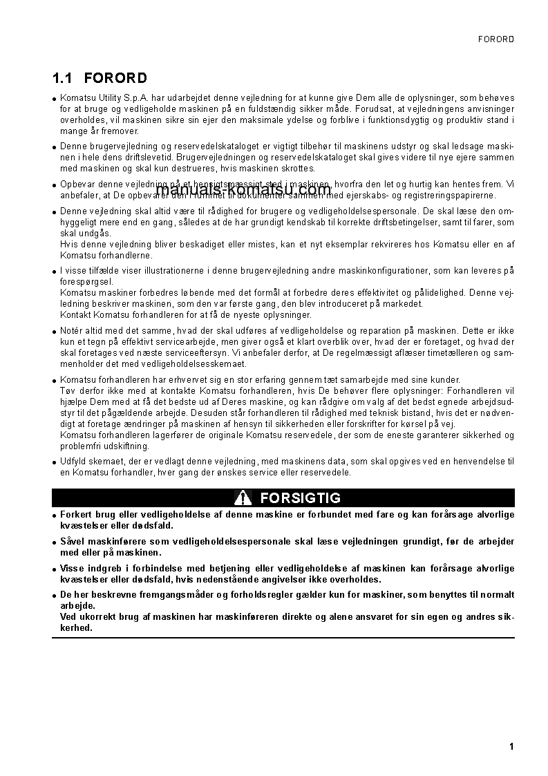 Protected: SK1020-5(ITA) S/N 37CF00126-37CF00137 Operation manual (Danish)