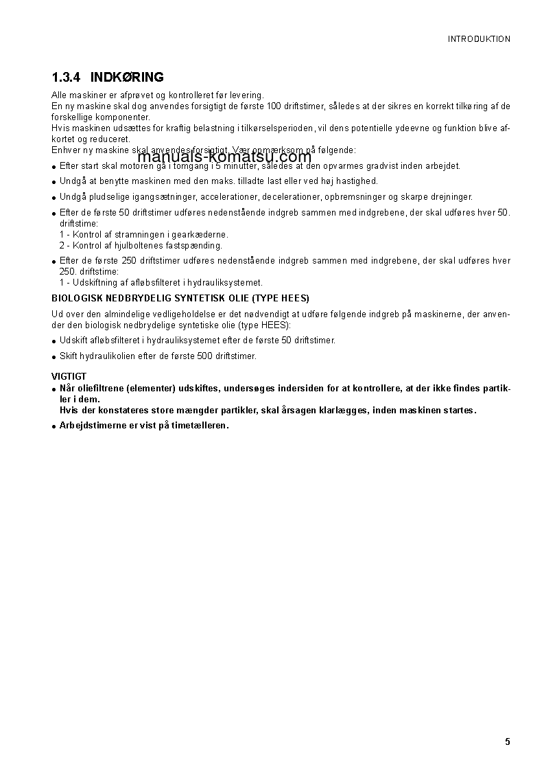 Protected: SK1020-5(ITA)-TURBO S/N 37CTF00147-37CTF00363 Operation manual (Danish)