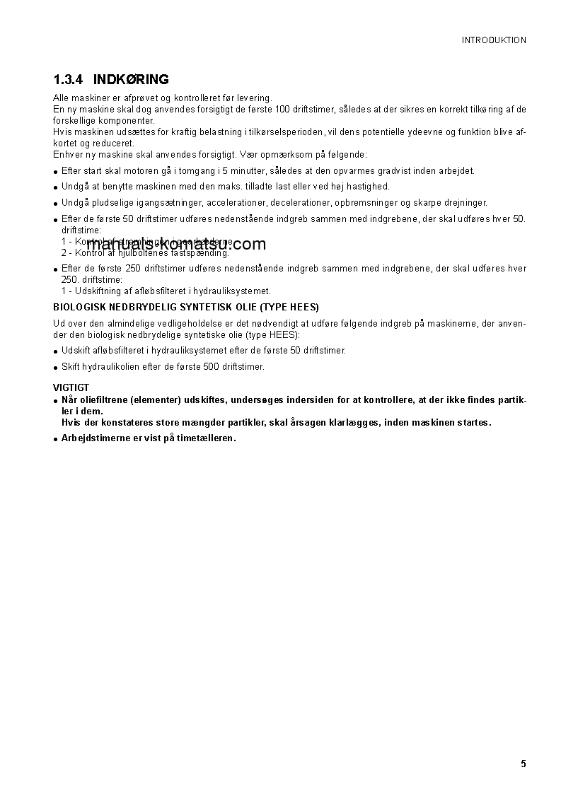 Protected: SK1020-5(ITA)-TURBO S/N 37CTF00432-37CTF00654 Operation manual (Danish)