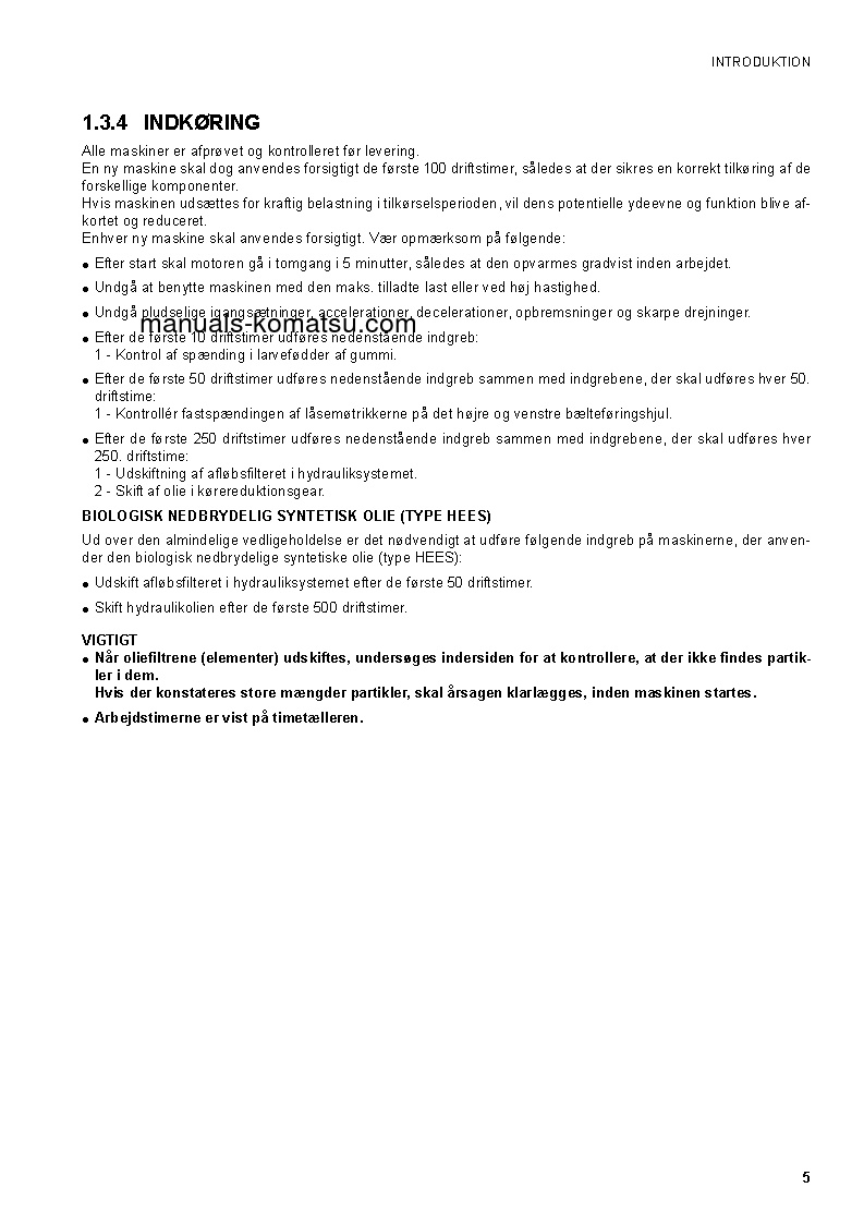 Protected: CK20-1(ITA) S/N F00003-F00270 Operation manual (Danish)