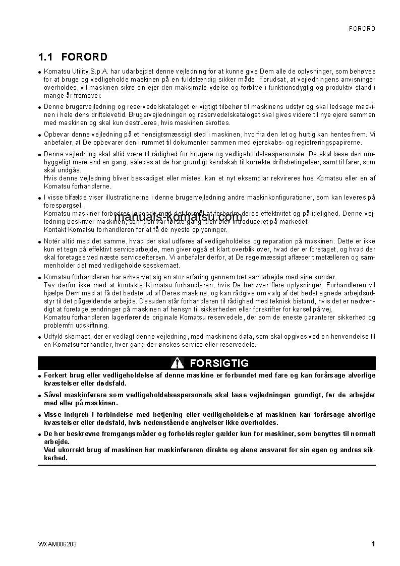 Protected: CK30-1(ITA) S/N F00188-F00197 Operation manual (Danish)