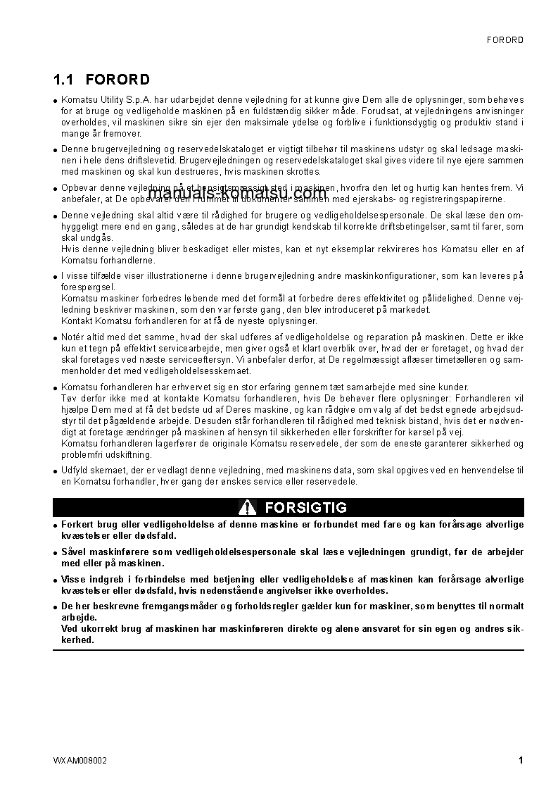 Protected: CK35-1(ITA) S/N F00055-F00072 Operation manual (Danish)