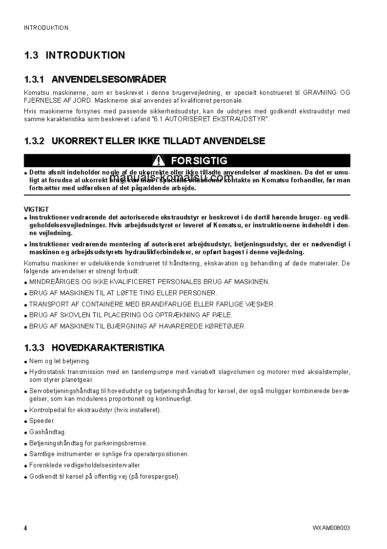 Protected: CK35-1(ITA) S/N F00073-UP Operation manual (Danish)