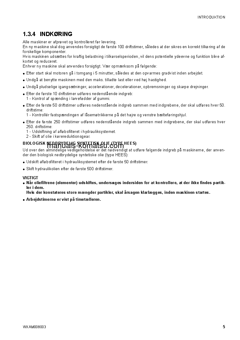 Protected: CK35-1(ITA) S/N F00073-UP Operation manual (Danish)