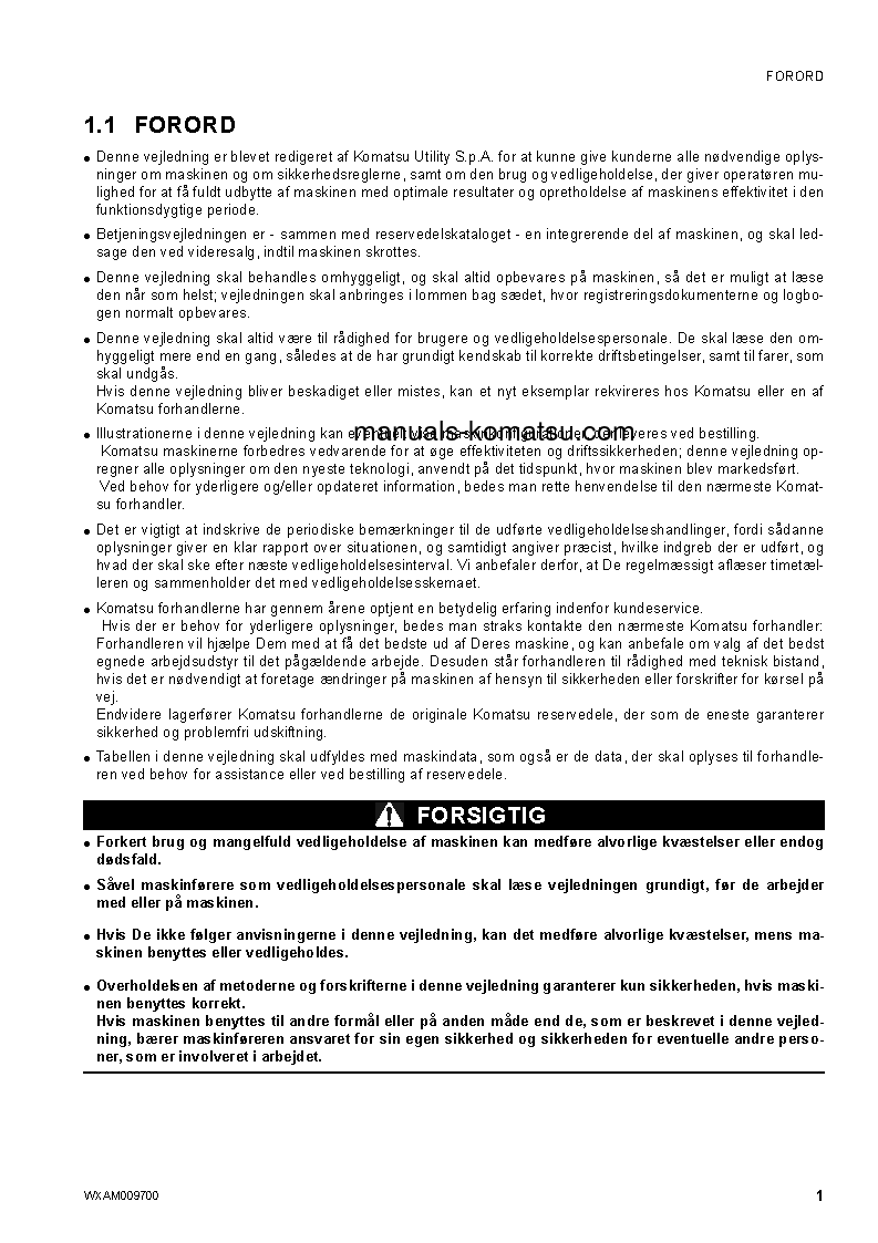 Protected: PC80MR-3(ITA) S/N F00003-UP Operation manual (Danish)