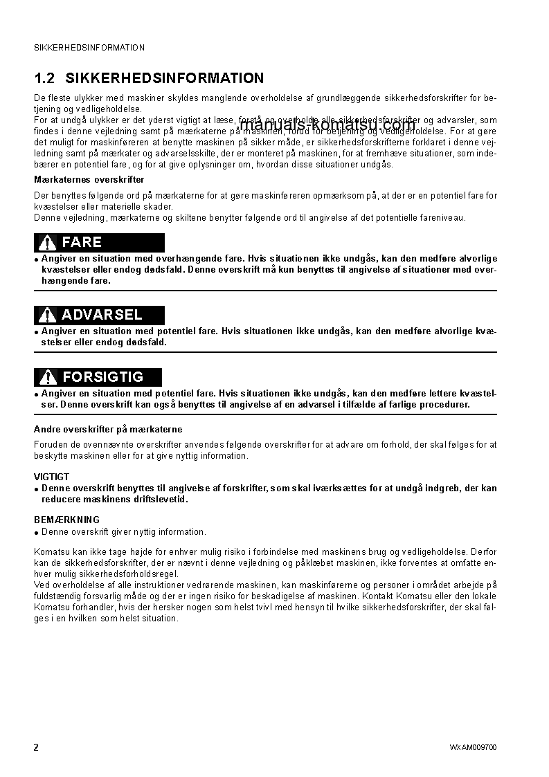 Protected: PC80MR-3(ITA) S/N F00003-UP Operation manual (Danish)