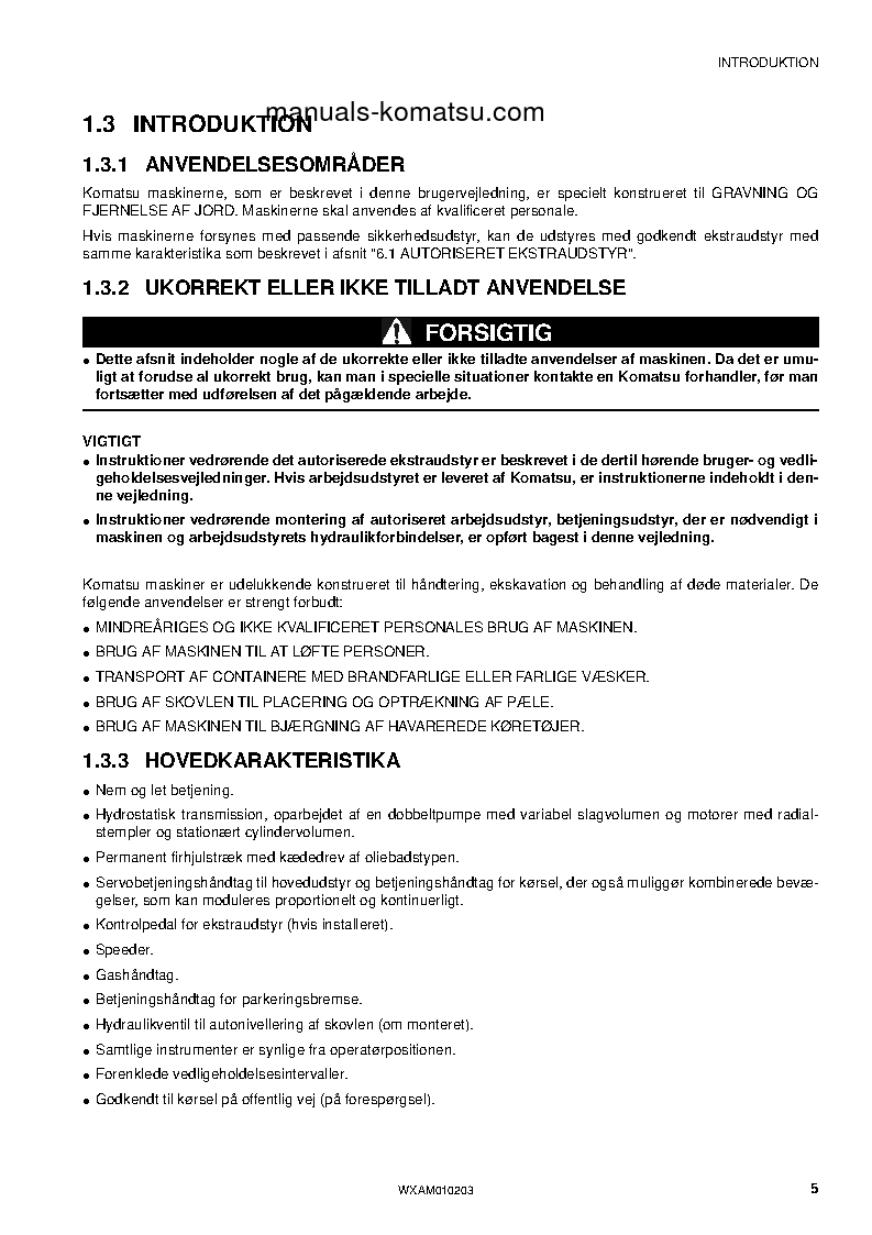 Protected: SK510-5(ITA) S/N F01050-UP Operation manual (Danish)
