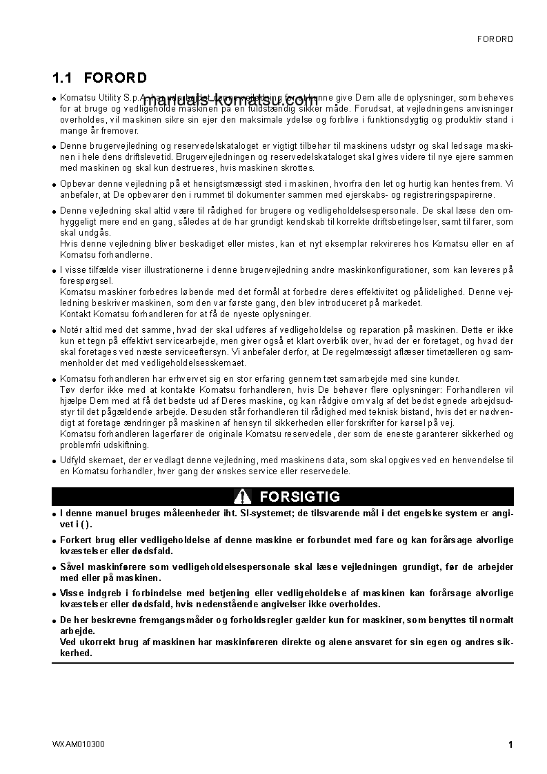 Protected: SK714-5(ITA)-/ S/N F04859-UP Operation manual (Danish)