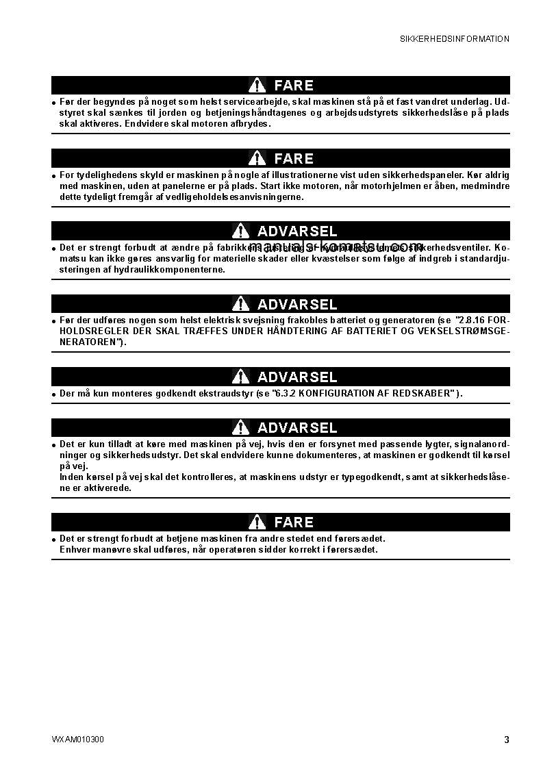 Protected: SK714-5(ITA)-/ S/N F04859-UP Operation manual (Danish)