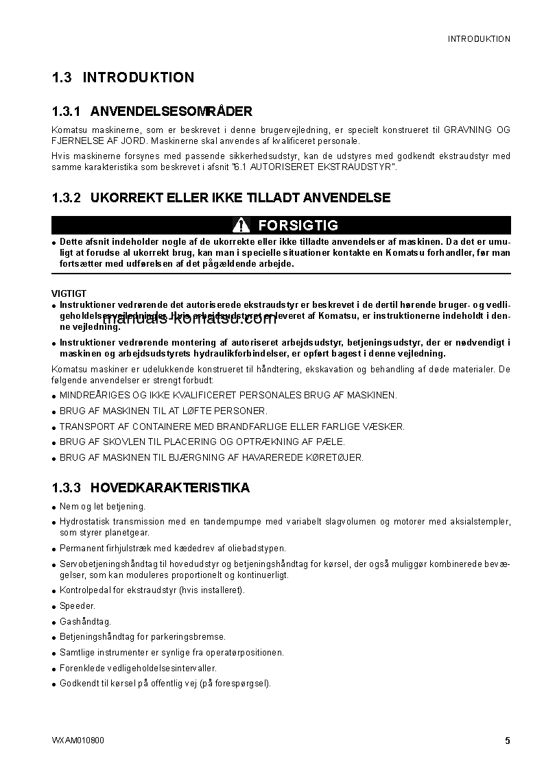 Protected: SK1020-5(ITA)-TURBO S/N F00678-UP Operation manual (Danish)