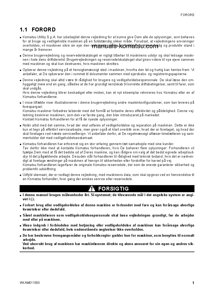 Protected: CK20-1(ITA) S/N F00277-UP Operation manual (Danish)