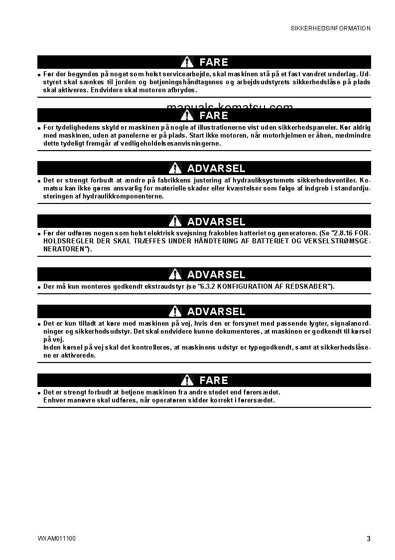 Protected: CK25-1(ITA) S/N F00092-UP Operation manual (Danish)