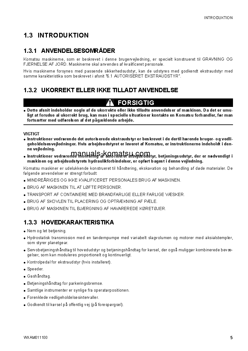 Protected: CK25-1(ITA) S/N F00092-UP Operation manual (Danish)