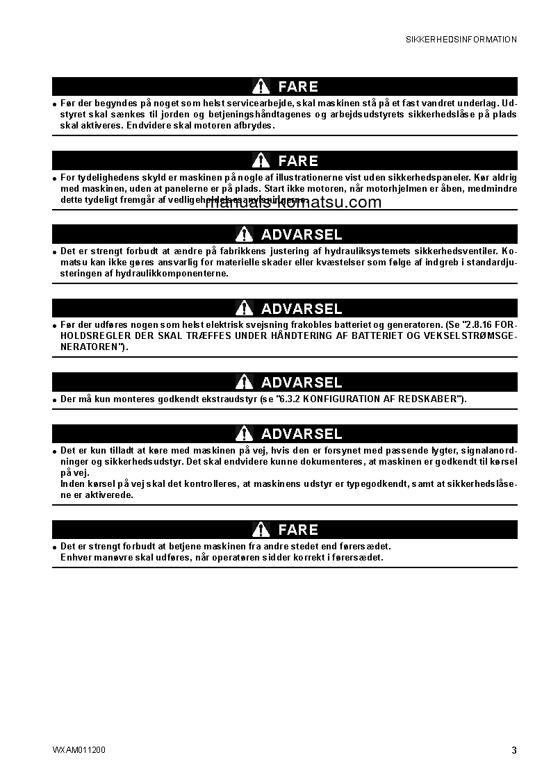 Protected: CK30-1(ITA) S/N F00211-UP Operation manual (Danish)