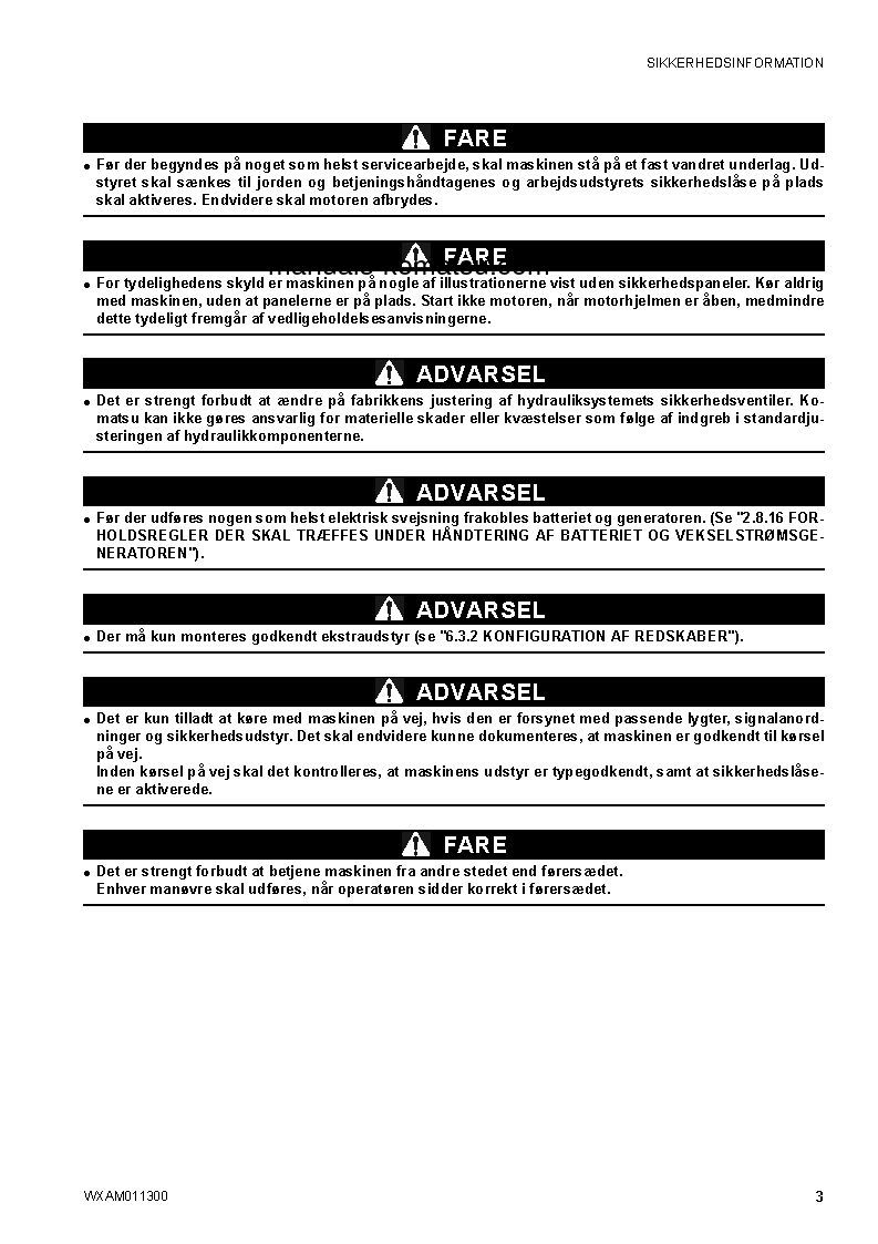 Protected: CK35-1(ITA) S/N F00106-UP Operation manual (Danish)