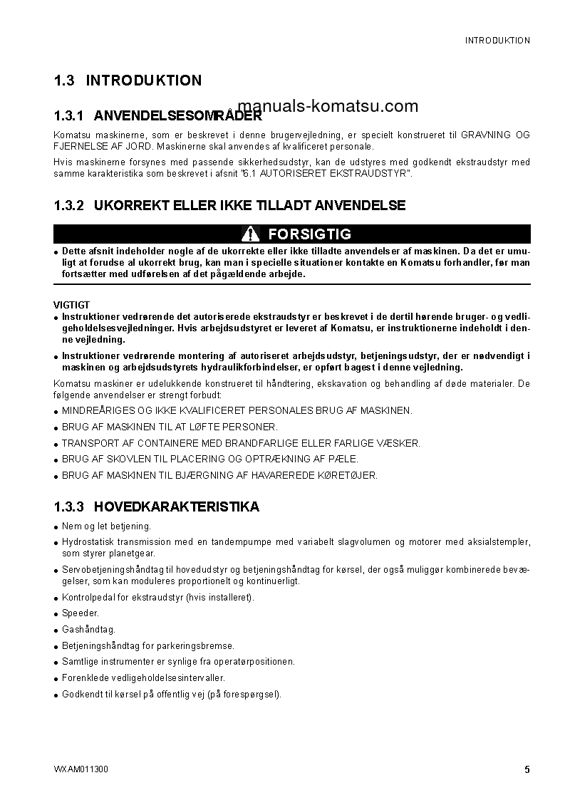 Protected: CK35-1(ITA) S/N F00106-UP Operation manual (Danish)